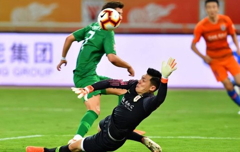鲁能本轮中超负于大连英博，主力门将王大雷提前解约进军德甲