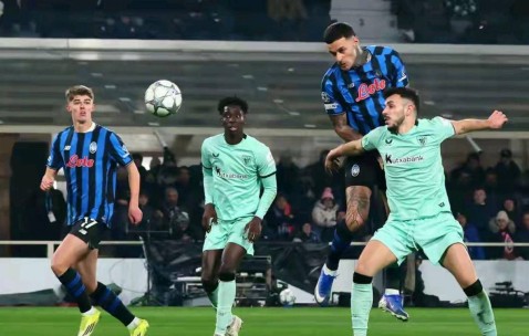 意甲亚特兰大主场鏖战惜败于西甲毕尔巴鄂竞技，比分定格2比3